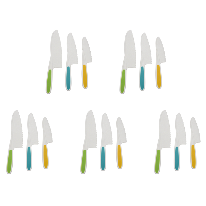 Kitchen Kids Baking Set - Y50A-Knives For Kids 15-Piece Nylon Kitchen