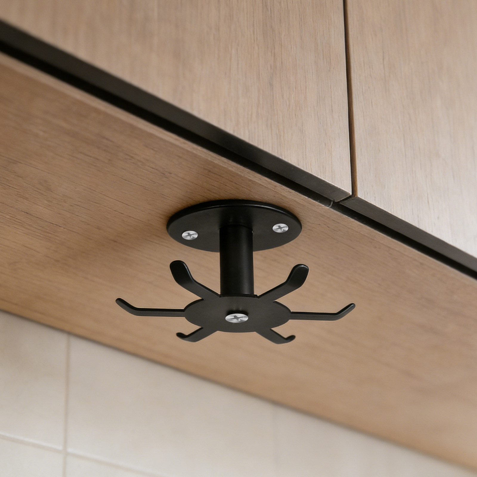 Kitchen Utensils - 2Pcs Kitchen Rotating Utensil Hooks Stainless