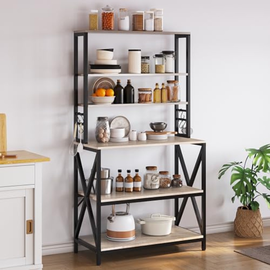 Kitchen Baker - 6-Tier Kitchen Bakers Rack for Small