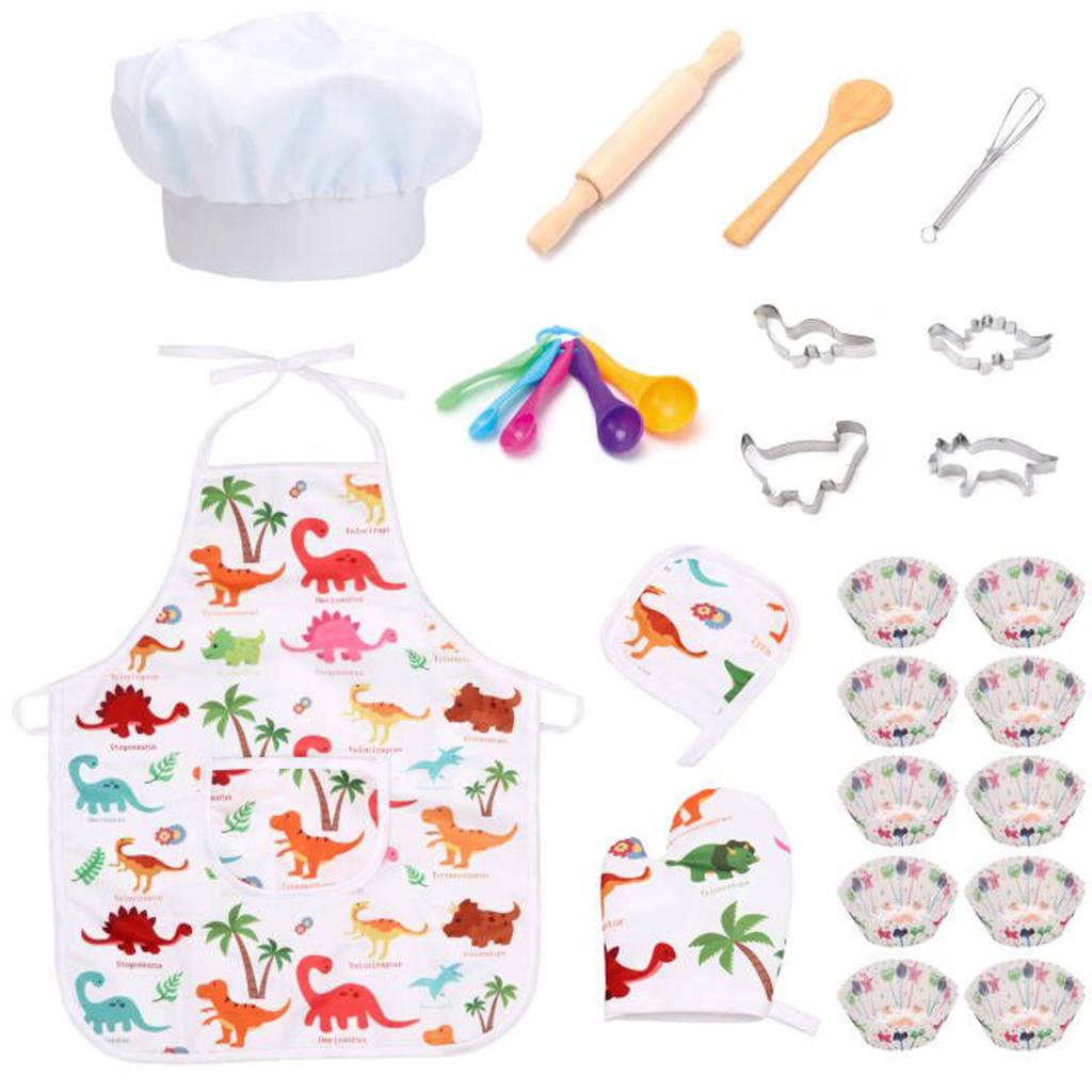 25x Roleplay Kids Chef Costume - Kitchen Kids Baking Set recensie en prijs