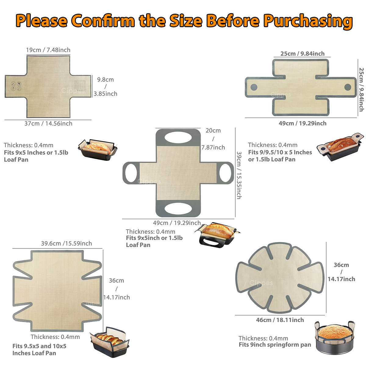 Silicone Bread Loaf Pan Liners - Kitchen Baking Mat recensie en prijs