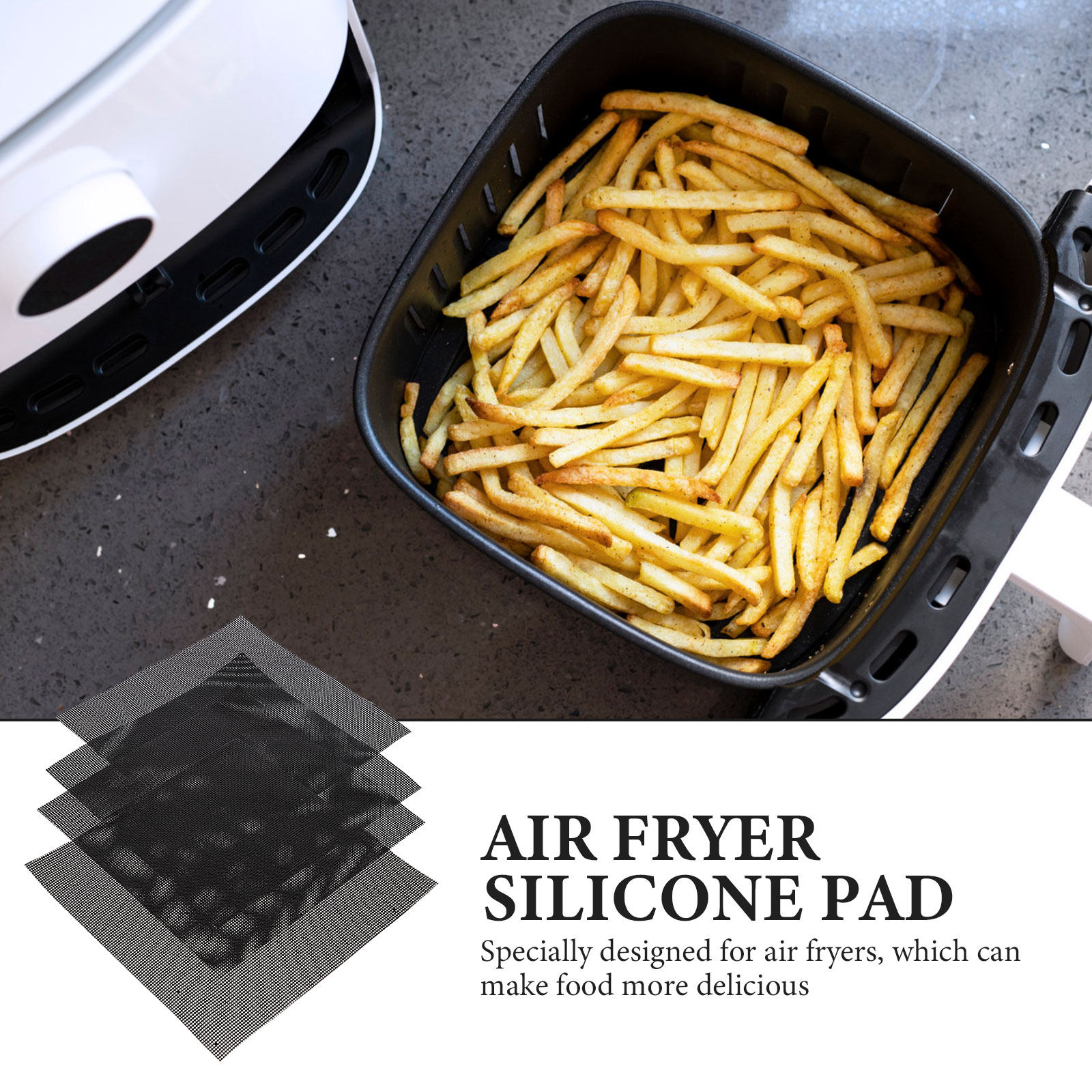4Pcs Air Fryer Pads Non Stick  - Kitchen Baking Mat recensie en prijs