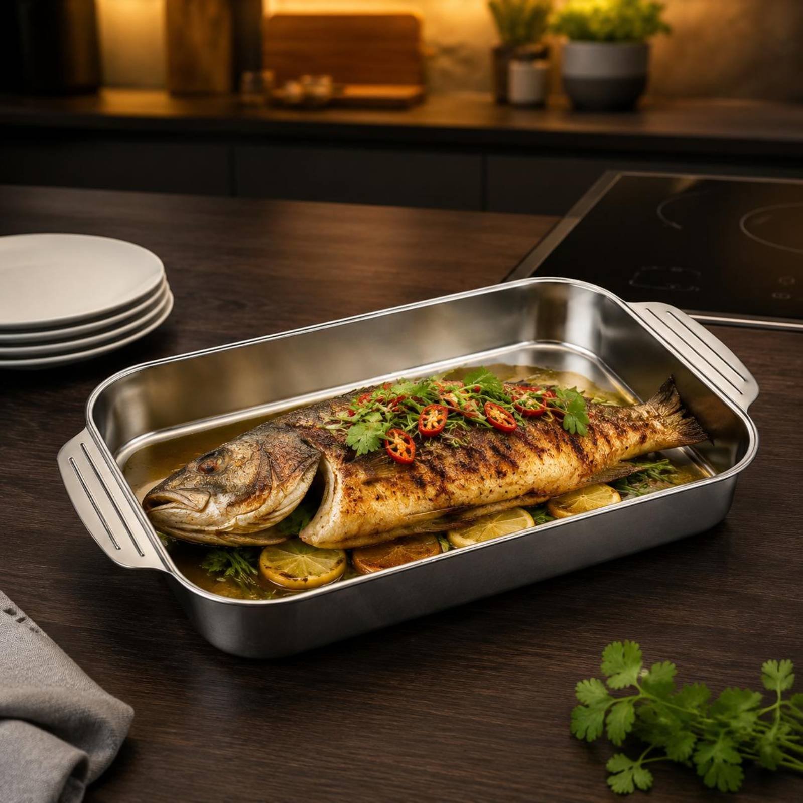Stainless Steel Roasting Pan R - Kitchen Baking Corner recensie en prijs