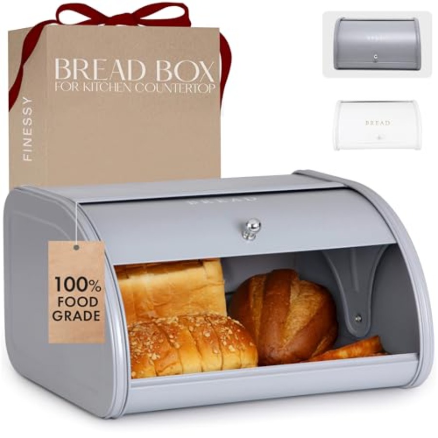 Modern Metal Bread Box for Kit - Kitchen Baking Mat recensie en prijs