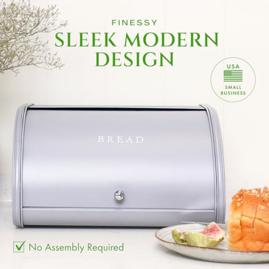 Modern Metal Bread Box for Kit - Kitchen Baking Mat recensie en prijs
