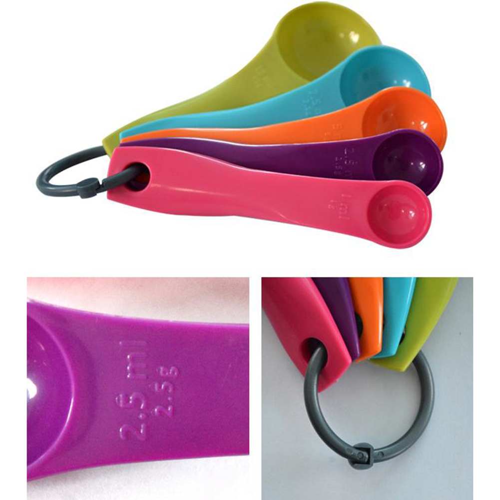 5-Piece Colorful Salt Oil Spoo - Kitchen Baking Utensil Set recensie en prijs