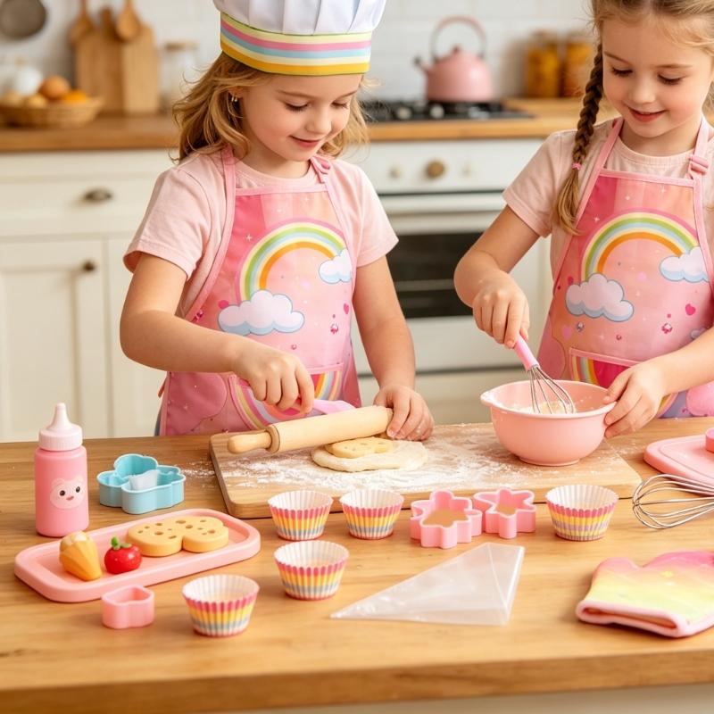 Kids Baking Apron Set With Glo - Kitchen Kids Baking Set recensie en prijs
