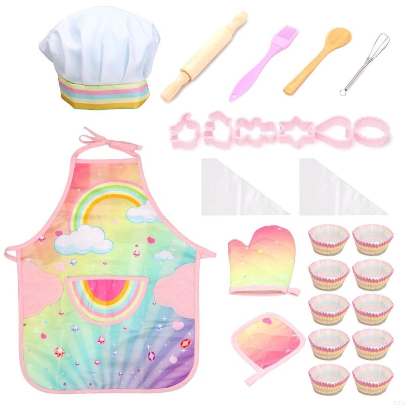 Kids Baking Apron Set With Glo - Kitchen Kids Baking Set recensie en prijs