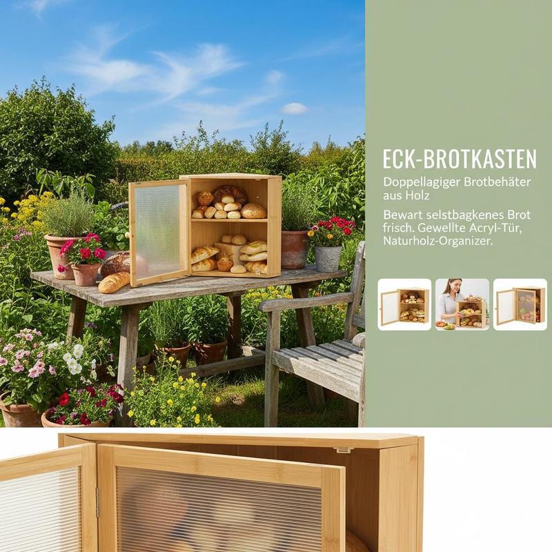 Corner Bread Box for Kitchen C - Kitchen Baking Corner recensie en prijs