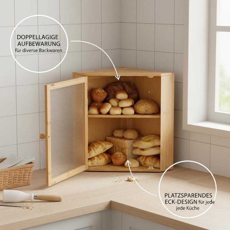 Corner Bread Box for Kitchen C - Kitchen Baking Corner recensie en prijs