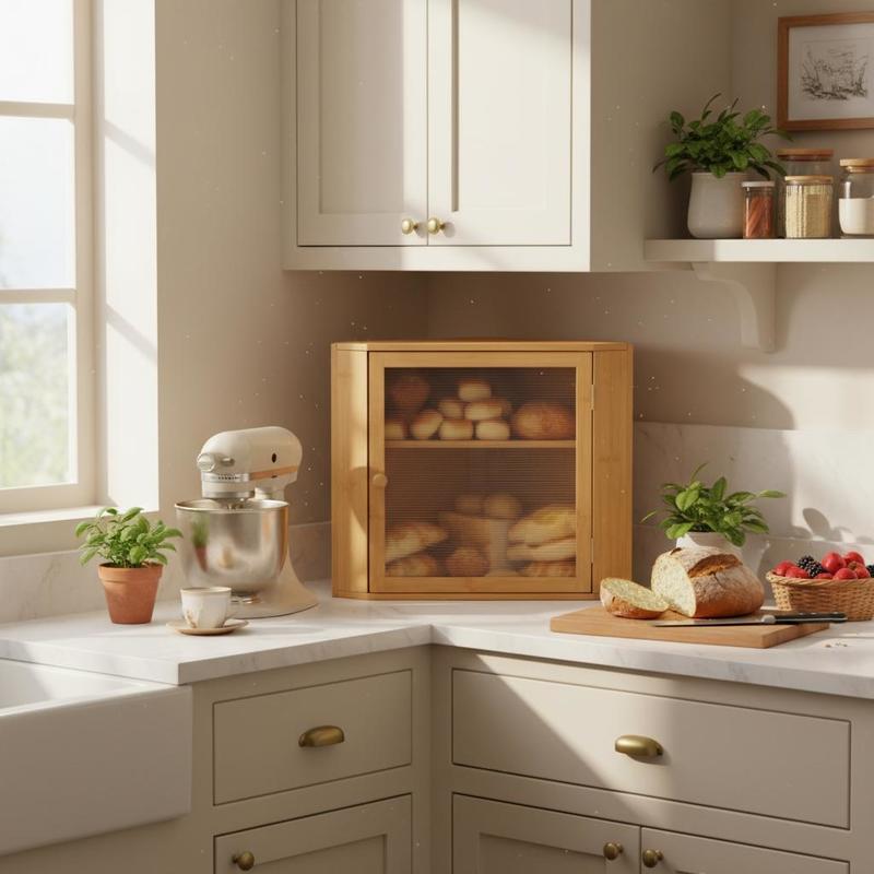 Corner Bread Box for Kitchen C - Kitchen Baking Corner recensie en prijs