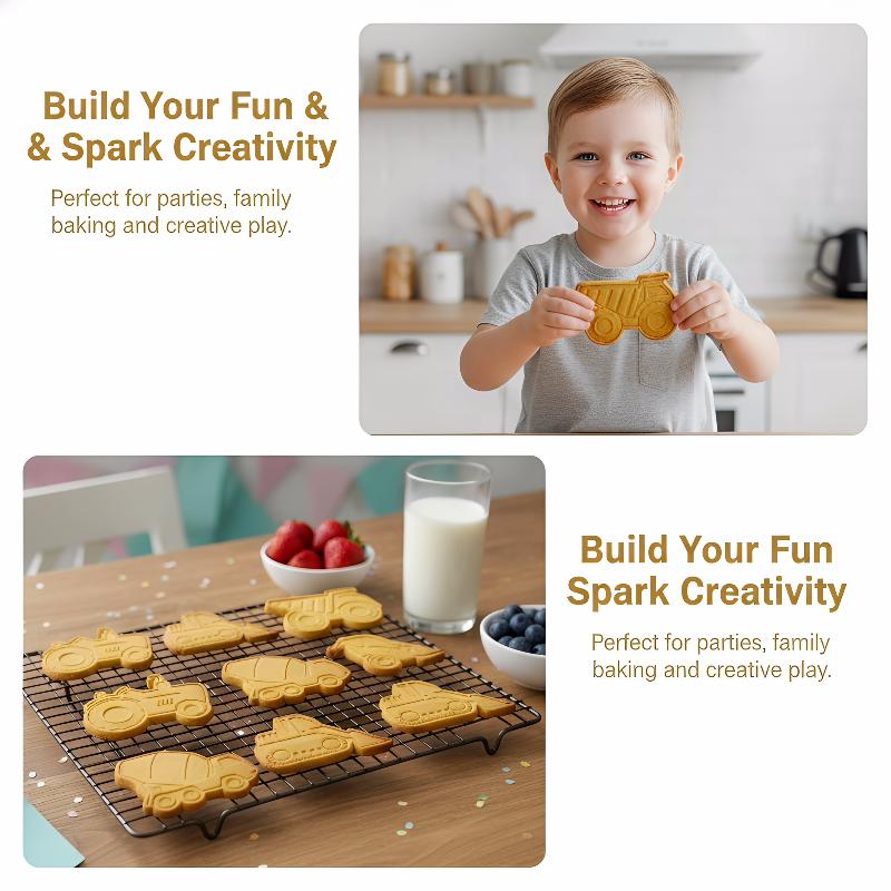 3D Vehicle Cookie Cutter 4pcs  - Kitchen Kids Baking Set recensie en prijs
