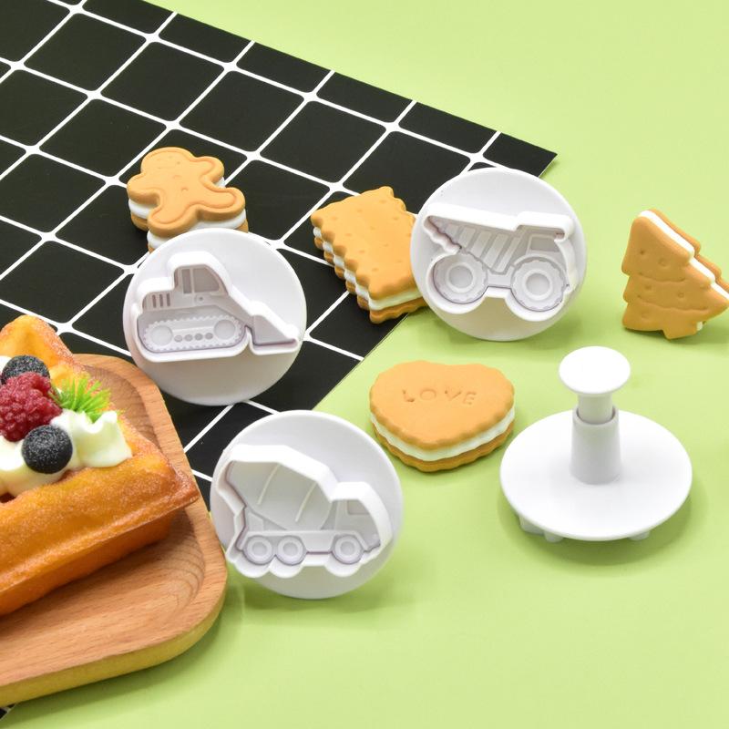3D Vehicle Cookie Cutter 4pcs  - Kitchen Kids Baking Set recensie en prijs