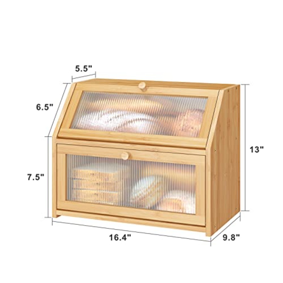 Bread Box for Kitchen Counter  - Kitchen Baking Mat recensie en prijs
