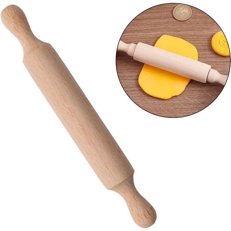 Wooden Mini Rolling Pin for Ki - Baking Kitchen Kids recensie en prijs