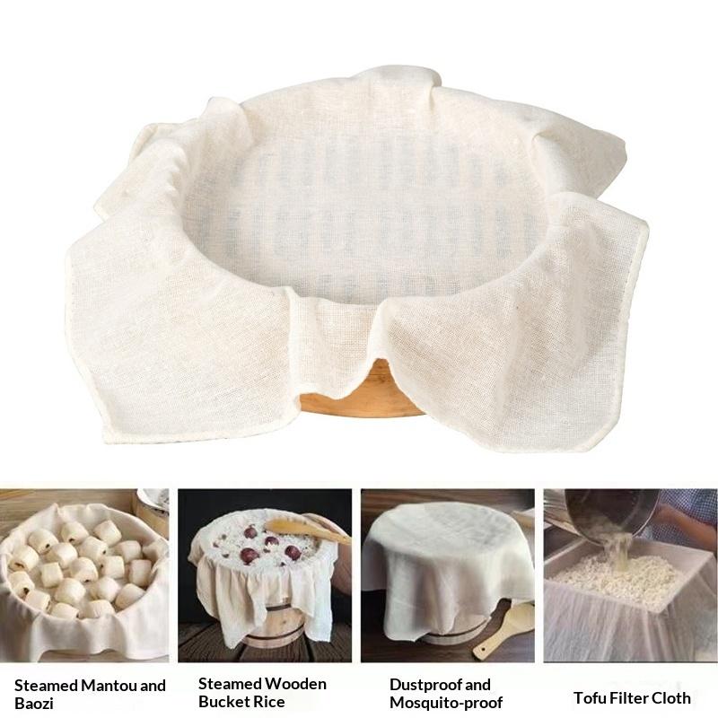 3Pcs Round Pure Cotton Steamer - Kitchen Baking Mat recensie en prijs
