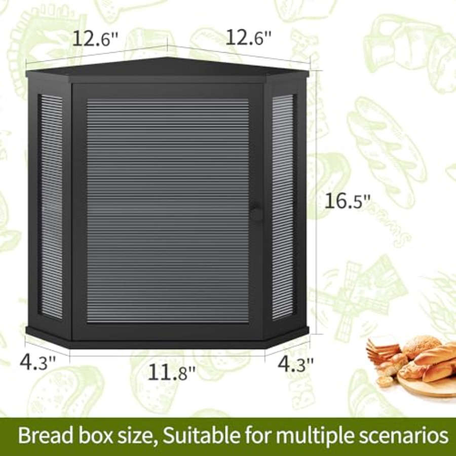 Corner Bread Box for Kitchen C - Kitchen Baking Corner recensie en prijs