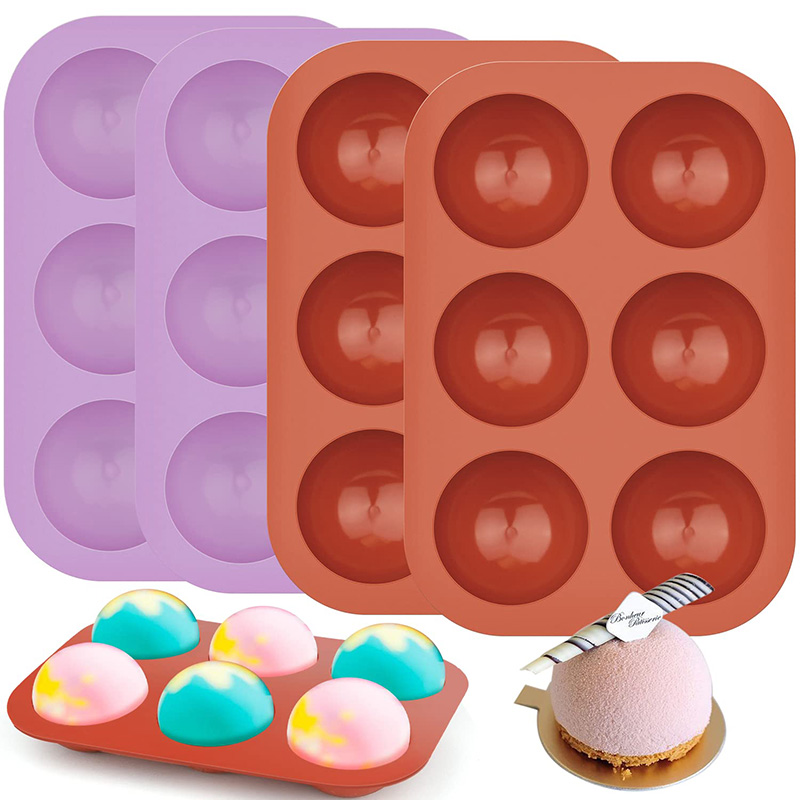 6 Cavities Semicircle Silicone - Kitchen Baking Utensils recensie en prijs