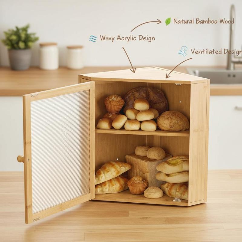 Corner Bread Box for Kitchen C - Kitchen Baking Corner recensie en prijs