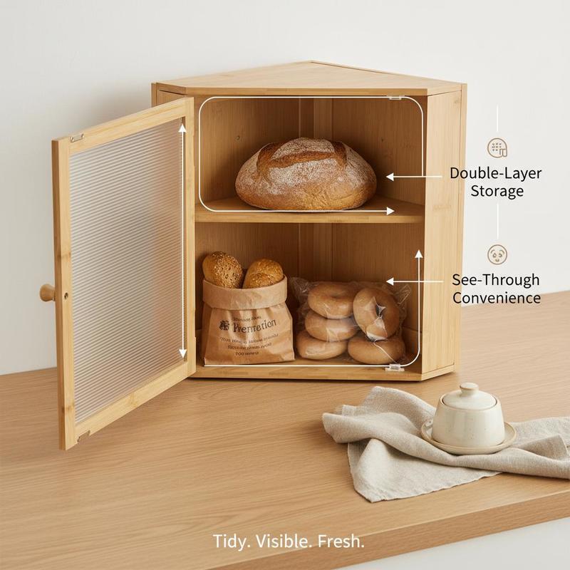 Corner Bread Box for Kitchen C - Kitchen Baking Corner recensie en prijs