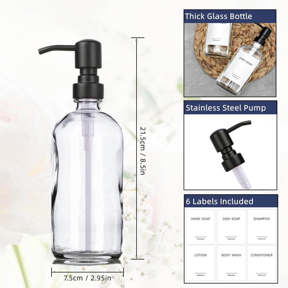 Clear Glass Soap Dispenser Set - Kitchen Baking Utensil Set recensie en prijs