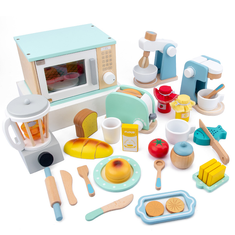 Wooden Pretend Kitchen Playset - Kitchen Kids Baking Set recensie en prijs