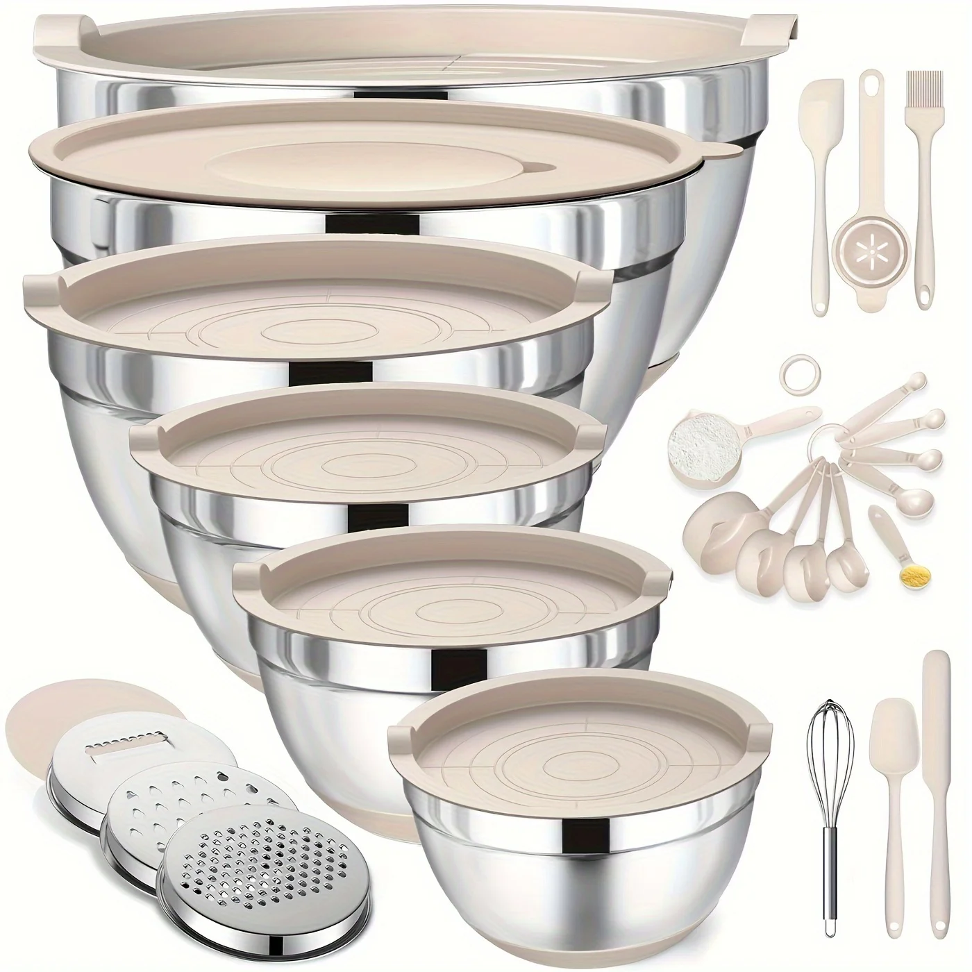 Set of Mixing Bowls Made of St - Kitchen Baking Utensil Set recensie en prijs