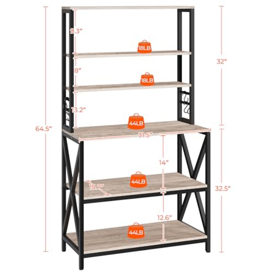 6-Tier Kitchen Bakers Rack for - Kitchen Baker recensie en prijs