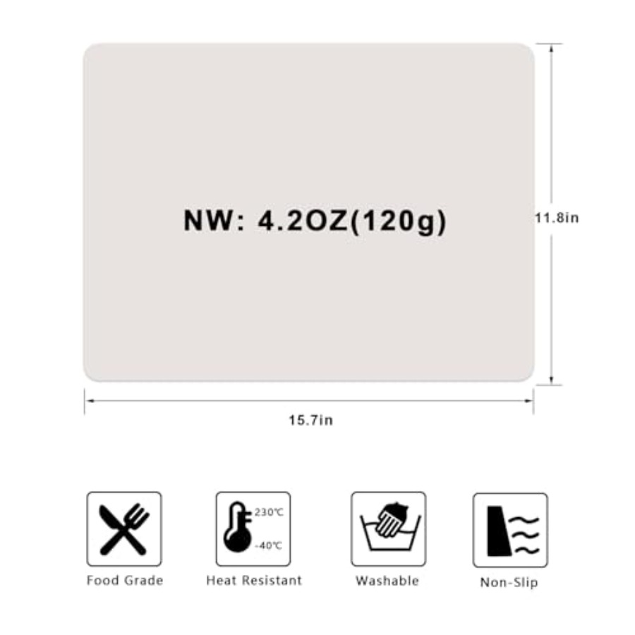 Silicone Placemats, Food-Grade - Kitchen Baking Mat recensie en prijs